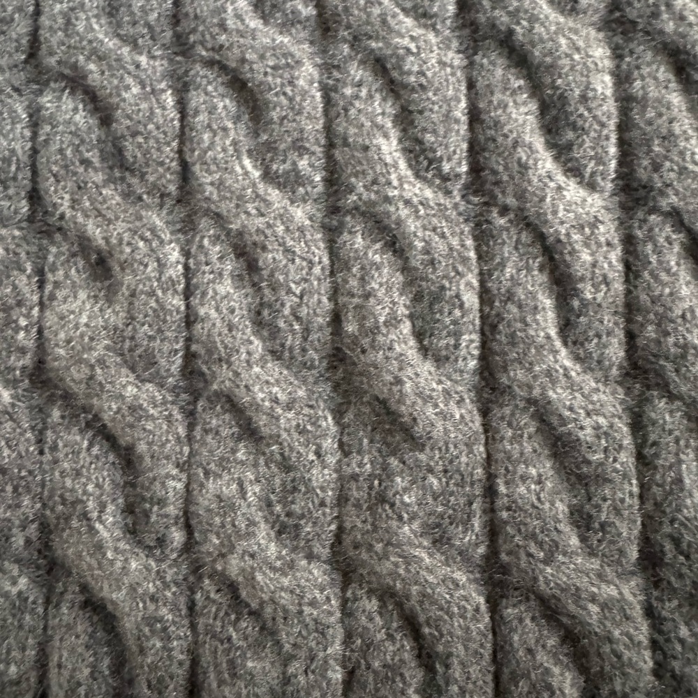 Express Charcoal Cable Knit Crewneck Sweater - Picture 3 of 4